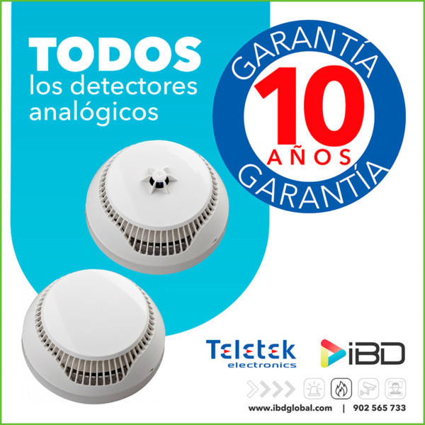 TELETEK SensoIRIS-M140 Detector analógico óptico-térmico. Requiere base B124 no incluida (1)