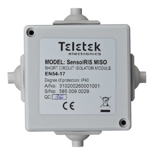 TELETEK SensoIRIS-MISO Modulo aislante de acuerdo con EN54-17