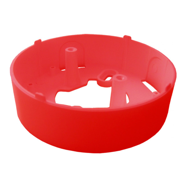 TELETEK SensoMAG-DBR Suplemento para base en su instalación con tubo visto color rojo