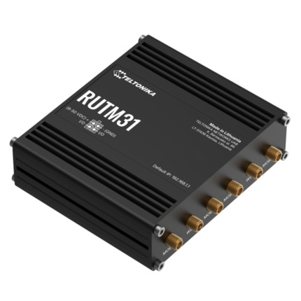 Comprar Teltonika RUTM31 Router Teltonika Industrial 5G 2xSIM Wi-Fi5 2xRJ45 1xConfigurable Digital I/O