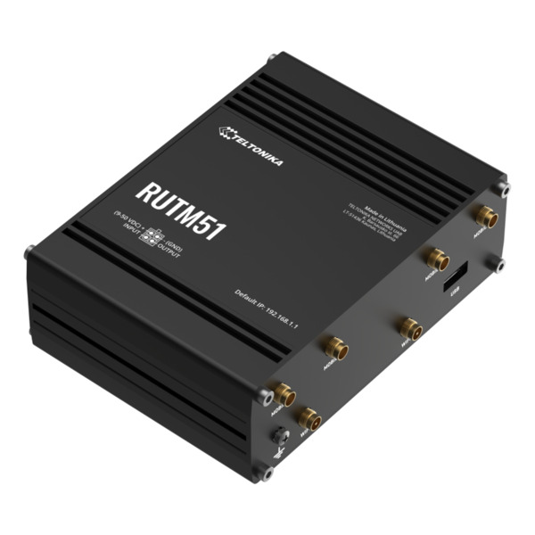 Teltonika RUTM51 Router Teltonika Industrial 5G 2xSIM Wi-Fi5 5xRJ45 USB 1xDigital I/O