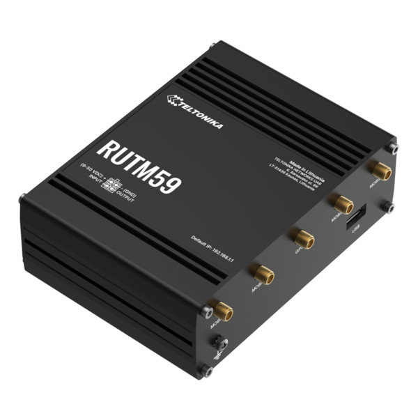 Teltonika RUTM59 Router Teltonika Industrial 5G 2xSIM 5xRJ45 Gigabit GPS USB 1xDigital I/O