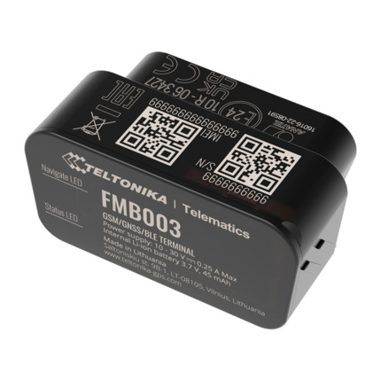 Comprar TELTONIKA TK-FMB003 Tracker Plug & Play para vehículos - Conexión OBD - Instalación rápida y accesible - 2G y BLE para TK-EYE - Nano-SIM - Lectura de parámetros OEM