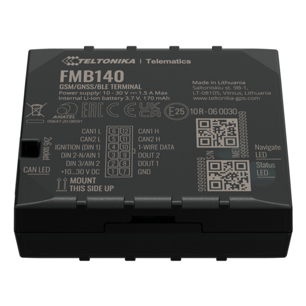 TELTONIKA TK-FMB140 Tracker avanzado para vehículos - Conexión cableado interno - Instalación oculta bajo salpicadero - 2G y BLE (1)