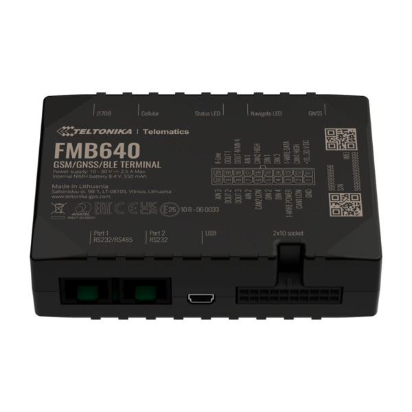 TELTONIKA TK-FMB640 Tracker profesional para vehículos - Conexión cableado interno - Instalación oculta bajo salpicadero - 2G - (1)
