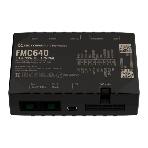 TELTONIKA TK-FMC640 Tracker profesional para vehículos - Conexión cableado interno - Instalación oculta bajo salpicadero - 4G, 3 (1)