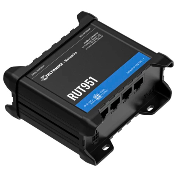 TELTONIKA TK-RUT951 Teltonika Router 4G Industrial - 4 puertos Ethernet RJ45 Fast Ethernet - Dual SIM 4G (LTE) Cat 4 hasta 150Mb (1)