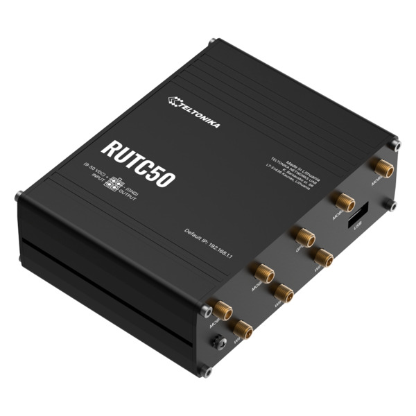 TELTONIKA TK-RUTC50 Teltonika Router 5G Industrial - 5G Sub-6Ghz SA/NSA  - Doble Módem Dual SIM  - Wi-Fi 6 - Posicionamiento GNS (3)