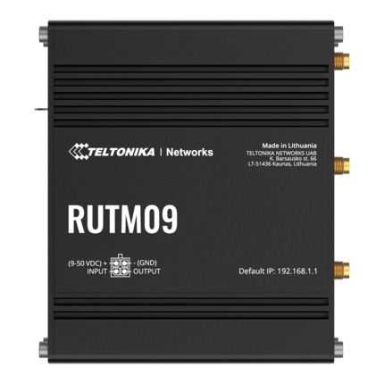 Comprar TELTONIKA TK-RUTM09 Teltonika Router 4G Industrial - Dual SIM 4G Cat 6 - 1x Entrada/Salida Digital - Posicionamiento GNSS - 4 puertos Ethernet RJ45 Gigabit - Carcasa Aluminio anodizado