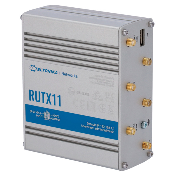 TELTONIKA TK-RUTX11 Teltonika Router 4G Industrial - Dual SIM 4G Cat 6 - Wi-Fi 5 - Bluetooth LE 4.0 - Posicionamiento GNSS - 4 p (3)