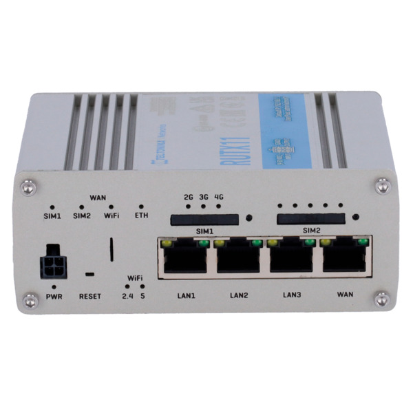 TELTONIKA TK-RUTX11 Teltonika Router 4G Industrial - Dual SIM 4G Cat 6 - Wi-Fi 5 - Bluetooth LE 4.0 - Posicionamiento GNSS - 4 p (1)