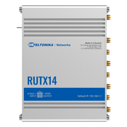 Comprar TELTONIKA TK-RUTX14 Teltonika Router 4G Industrial - Módem 4G Cat 12 Dual SIM  - Wi-Fi 5 - Bluetooth LE 4.0 - Posicionamiento GNSS - 5 puertos Ethernet RJ45 Gigabit