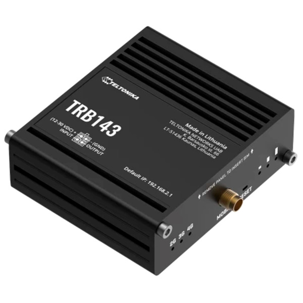 TELTONIKA TK-TRB143 Teltonika Gateway 4G Industrial - 4G Cat 4 / 3G / 2G - Puerto Ethernet RJ45 10/100/1000Mbps - Entrada M-BUS (3)