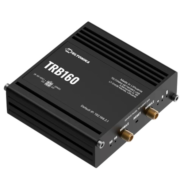 TELTONIKA TK-TRB160 Teltonika Gateway 4G Industrial - 4G Cat 4 / 3G / 2G - Puerto Ethernet RJ45 10/100/1000Mbps - Diseño Compact (5)