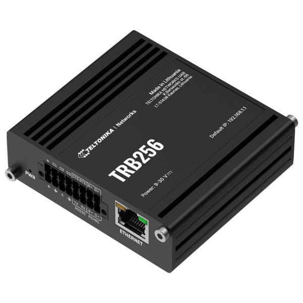 TELTONIKA TK-TRB256 Teltonika Gateway 4G Industrial - LTE Cat M1/Cat MB1, NB2/EGPRS  (no simultaneo) - Puerto RJ45 10/100Mbps - (1)