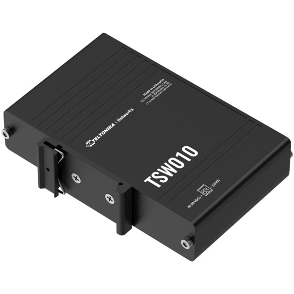 TELTONIKA TK-TSW010 Teltonika Switch No gestionable Industrial - 5 puertos Ethernet RJ45 Fast Ethernet - Rugerizado Carcasa Alum (5)