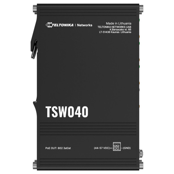 TELTONIKA TK-TSW040 Teltonika Switch PoE No gestionable Industrial - 8 puertos Ethernet RJ45 Fast Ethernet - 8 Puertos Ethernet