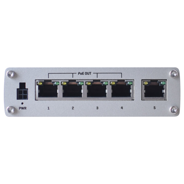 TELTONIKA TK-TSW100 Teltonika Switch PoE No gestionable Industrial - 5 puertos Ethernet RJ45 Gigabit - 4 Puertos Ethernet PoE+ 8 (1)