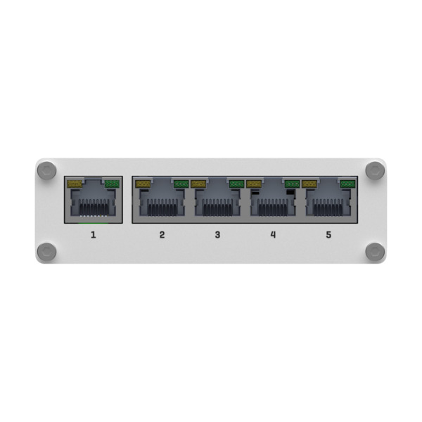 TELTONIKA TK-TSW110 Teltonika Switch No gestionable Industrial - 5 puertos Ethernet RJ45 Gigabit - Rugerizado Carcasa Aluminio - (5)