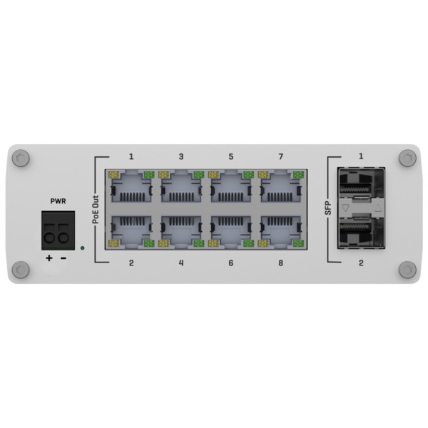 TELTONIKA TK-TSW200 Teltonika Switch PoE No gestionable Industrial - 8 puertos Ethernet RJ45 Gigabit +2 SFP Gigabit - 8 Puertos (5)