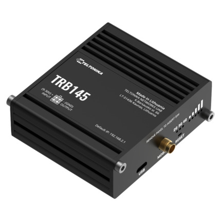 Comprar Teltonika TRB145 Gateway Teltonika Industrial 4G LTE 1xSIM 1xRJ45 Gigabit RS485 1xDigital I/O USB