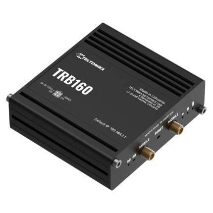 Comprar Teltonika TRB160 Gateway Teltonika Industrial 4G LTE 1xSIM 1xRJ45 Gigabit 1xDigital I/O USB