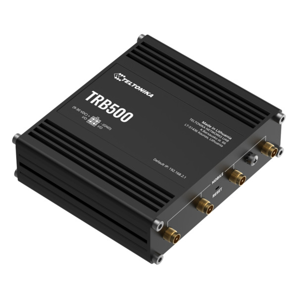 Teltonika TRB500 Gateway Teltonika Industrial 5G 1xSIM 1xRJ45 Gigabit 2xDigital I/O USB