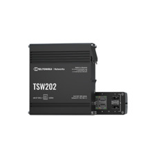 TELTONIKA TSW202 Switch Industrial Gigabit L3 (gestionable) 8xRJ45 PoE+ (Max 240W) + 2xSFP Gigabit. Max 250m Cable. Carril DIN.