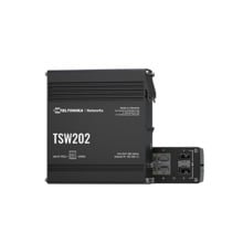 TELTONIKA TSW202 Switch Industrial Gigabit L3 (managed) 8x RJ45 10/100/1000Mbps PoE+ (Max 240W) + 2x SFP Gigabit. Max 100m Cable