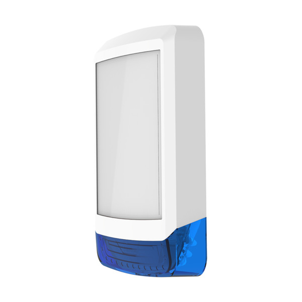 Texecom TEXE-21 WDA-0001 Cubierta frontal Odyssey X1 en color blanco/azul para base de sirena retroiluminada de exterior Odyssey