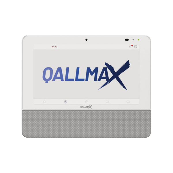 Central de seguridad para el hogar VESTA QALLMAX con pantalla táctil de 7". 160 zonas vía radio. 80 usuarios, 2 particiones. Cám