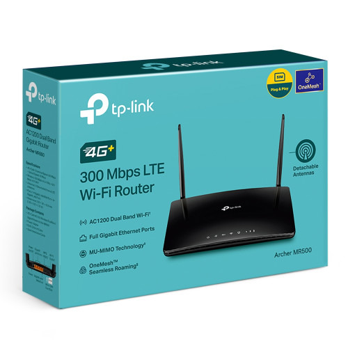 TP-Link Archer MR500 router inalámbrico Gigabit Ethernet Doble banda (2,4 GHz / 5 GHz) 4G Negro (5)