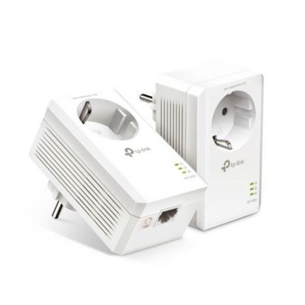 Comprar TP-LINK AV1000 PASSTHROUGH POWERLINE KIT,  BROADCOM, 1 GIGABIT PORT, 1000MBPS POWERLINE, HOMEPLUG AV2, NEW PLC UTILITY, TWIN PACK