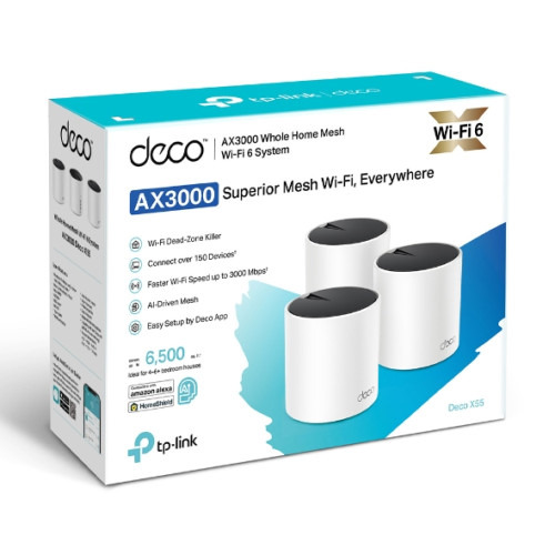 TP-Link AX3000 Doble banda (2,4 GHz / 5 GHz) Wi-Fi 6 (802.11ax) Blanco 3 Interno (8)