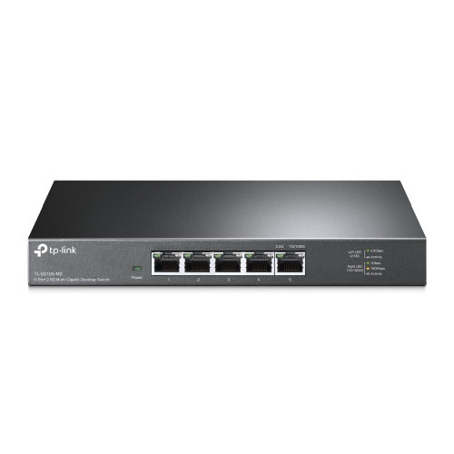 TP-LINK CONMUTADOR DE ESCRITORIO MULTIGIGABIT DE 5 PUERTOS 2.5G PUERTO: 5 PUERTOS RJ45 DE 2.5G SPEC: CAJA DE ACERO PARA ESCRITO