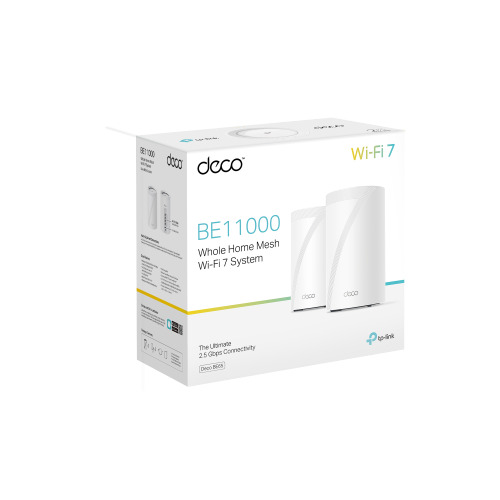 TP-Link Deco BE65 Tribanda (2.4 GHz / 5 GHz / 6 GHz) Wi-Fi 7 (802.11be) Blanco 4 Interno (4)