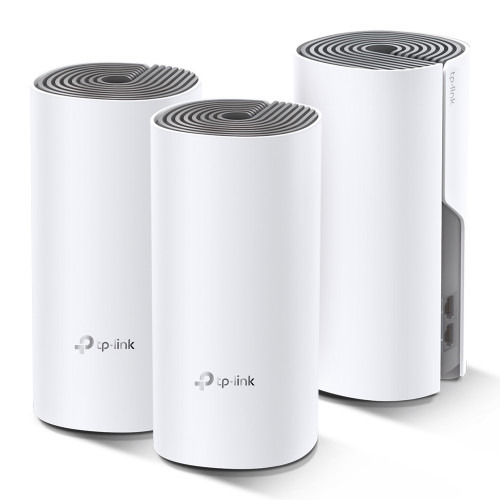 TP-LINK Deco E4 (3-pack) Doble banda (2,4 GHz / 5 GHz) Wi-Fi 5 (802.11ac) Blanco, Gris 2 Interno (1)