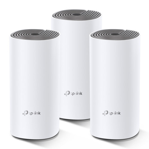 TP-LINK Deco E4 (3-pack) Doble banda (2,4 GHz / 5 GHz) Wi-Fi 5 (802.11ac) Blanco, Gris 2 Interno (2)