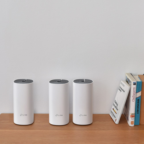 TP-LINK Deco E4 (3-pack) Doble banda (2,4 GHz / 5 GHz) Wi-Fi 5 (802.11ac) Blanco, Gris 2 Interno (3)