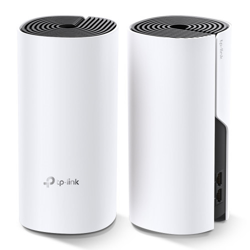 TP-LINK Deco M4(2-pack) router inalámbrico Doble banda (2,4 GHz / 5 GHz) Gigabit Ethernet Negro, Blanco (2)