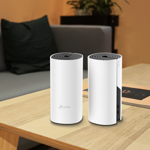 TP-LINK Deco M4(2-pack) router inalámbrico Doble banda (2,4 GHz / 5 GHz) Gigabit Ethernet Negro, Blanco (3)