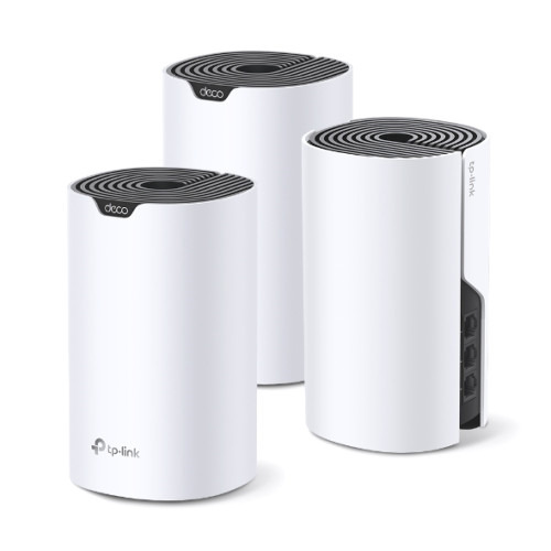 TP-Link Deco S7 (3-pack) Doble banda (2,4 GHz / 5 GHz) Wi-Fi 5 (802.11ac) Blanco, Negro Interno (2)