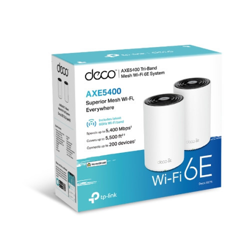 TP-Link Deco XE75 Tribanda (2.4 GHz / 5 GHz / 6 GHz) Wi-Fi 6E (802.11ax) Blanco 3 Interno (3)