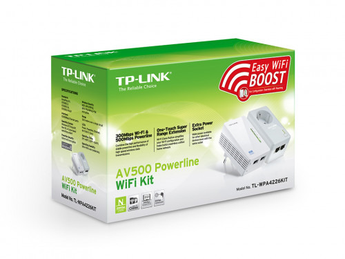 TP-LINK KIT POWERLINE WI-FI AV600, QUALCOMM, 300MBPS EN 2.4GHZ, 600MBPS POWERLINE, HOMEPLUG AV, 2 PUERTOS 10/100MBPS, WI-FI CLON (2)