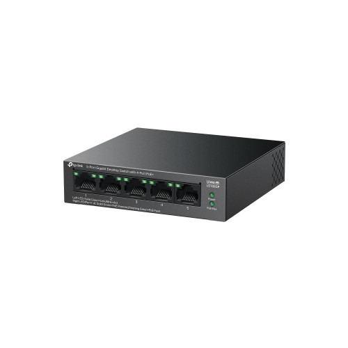TP-Link LiteWave LS105GP switch No administrado Gigabit Ethernet (10/100/1000) Energía sobre Ethernet (PoE) Negro (3)