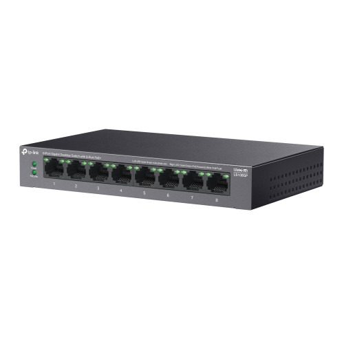 TP-Link LiteWave LS108GP switch No administrado Gigabit Ethernet (10/100/1000) Energía sobre Ethernet (PoE) Negro (3)
