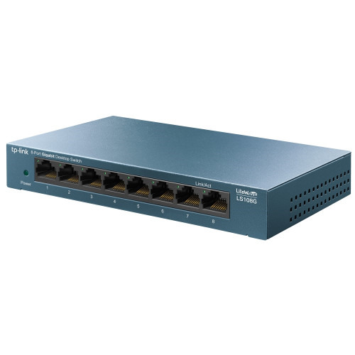 TP-Link LS108G No administrado Gigabit Ethernet (10/100/1000) Azul (2)
