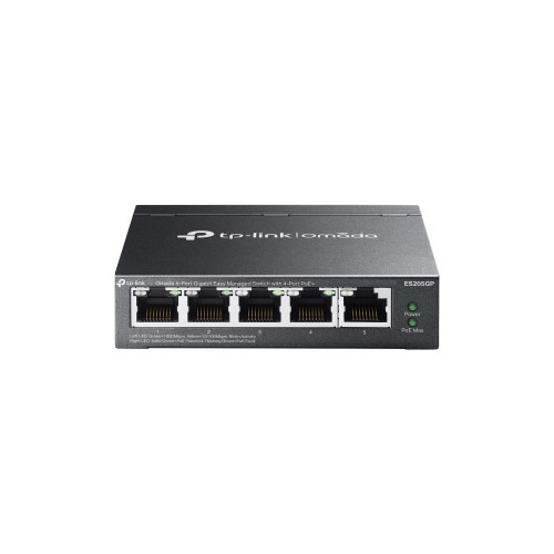 TP-LINK OMADA 5-PORT GIGABIT EASY MANAGED SWITCH WITH 4-PORT POE+PORT: 4× GIGABIT POE+ PORTS, 1× GIGABIT NON-POE PORTSSPEC: 802.