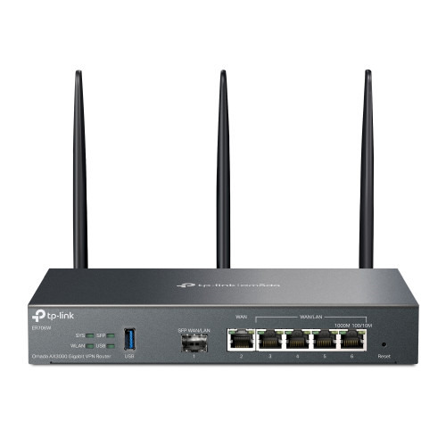 TP-Link Omada ER706W router inalámbrico Gigabit Ethernet Doble banda (2,4 GHz / 5 GHz) Negro (1)