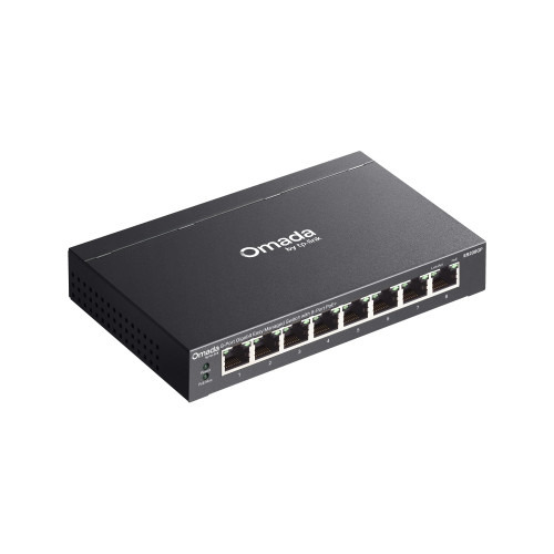 TP-Link Omada ES208GP switch Gestionado L2 Gigabit Ethernet (10/100/1000) Energía sobre Ethernet (PoE) DIN rail Negro (4)